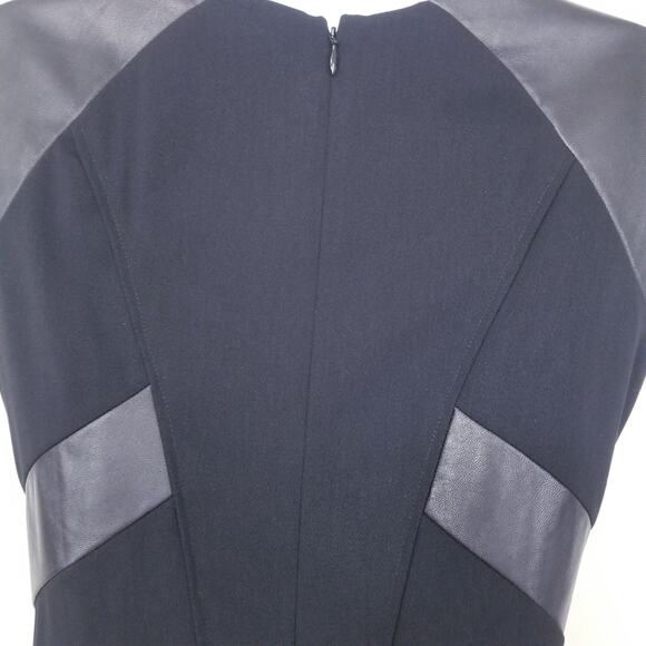 The Kooples Leather Details Sheath Dress Slit - Picture 5 of 12